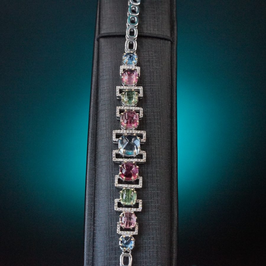 Multi-gemstone bracelet